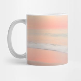 Pink and Orange Sunset Beach Waves Mug